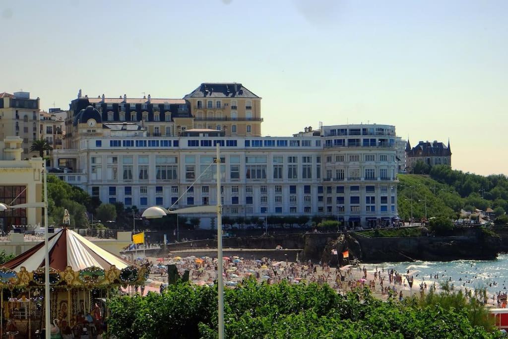 Appartement Le Sahel - Vue Imprenable Sur L'Ocean Биарриц Экстерьер фото